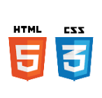 HTML and CSS logo.